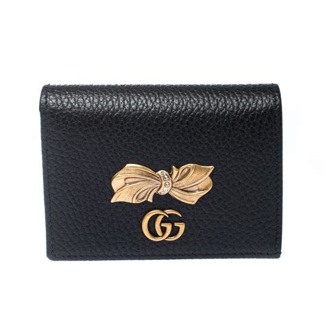 gucci card case black|Gucci card case sale.